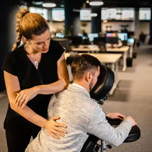 massage assis en entreprise