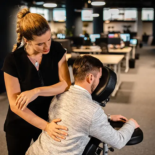 massage assis en entreprise