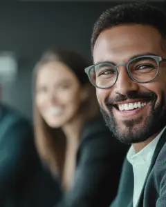 Bien-Être au travail : salariés souriants