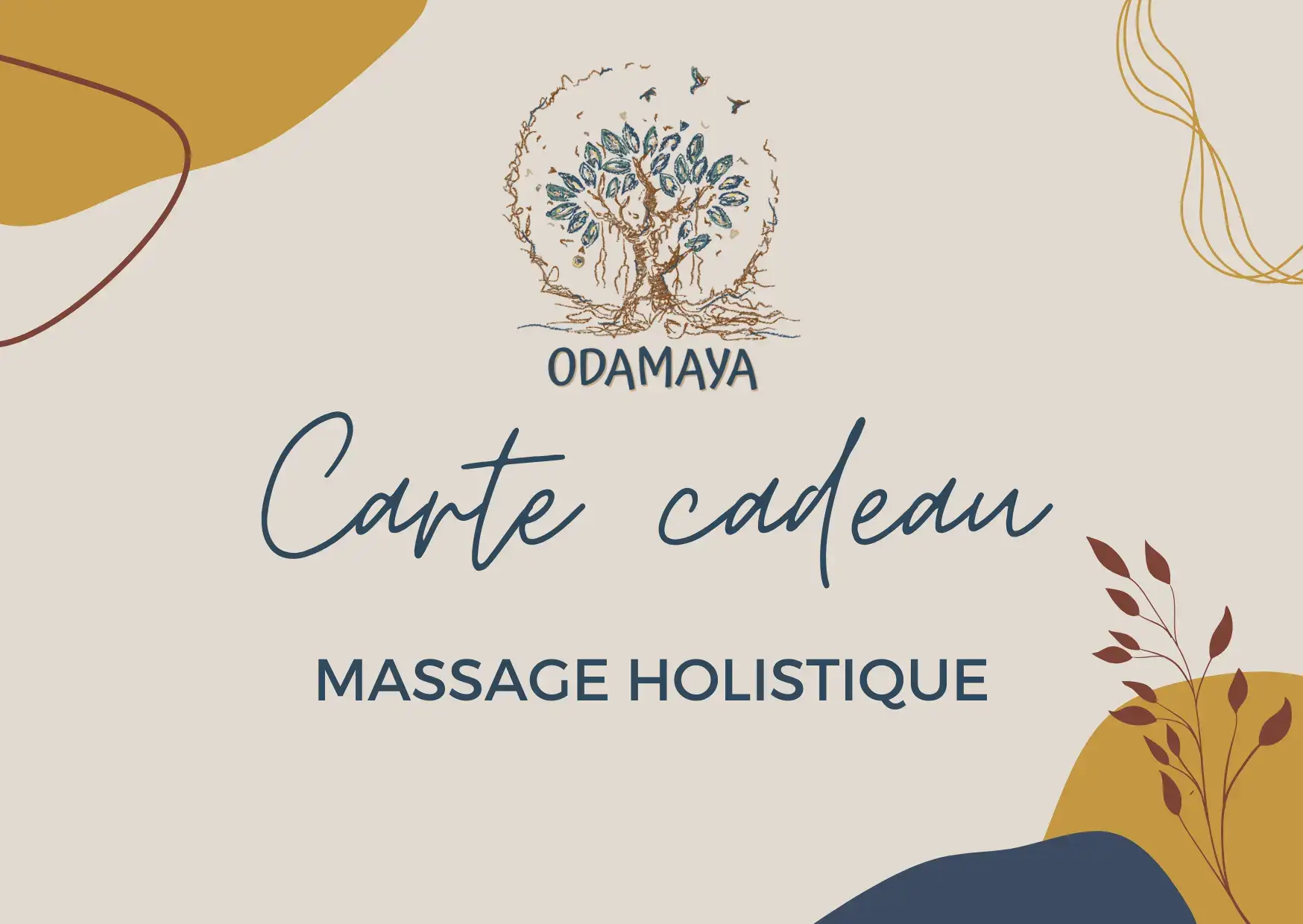 Une carte cadeau d'un massage holistique Odamaya dans la Loire