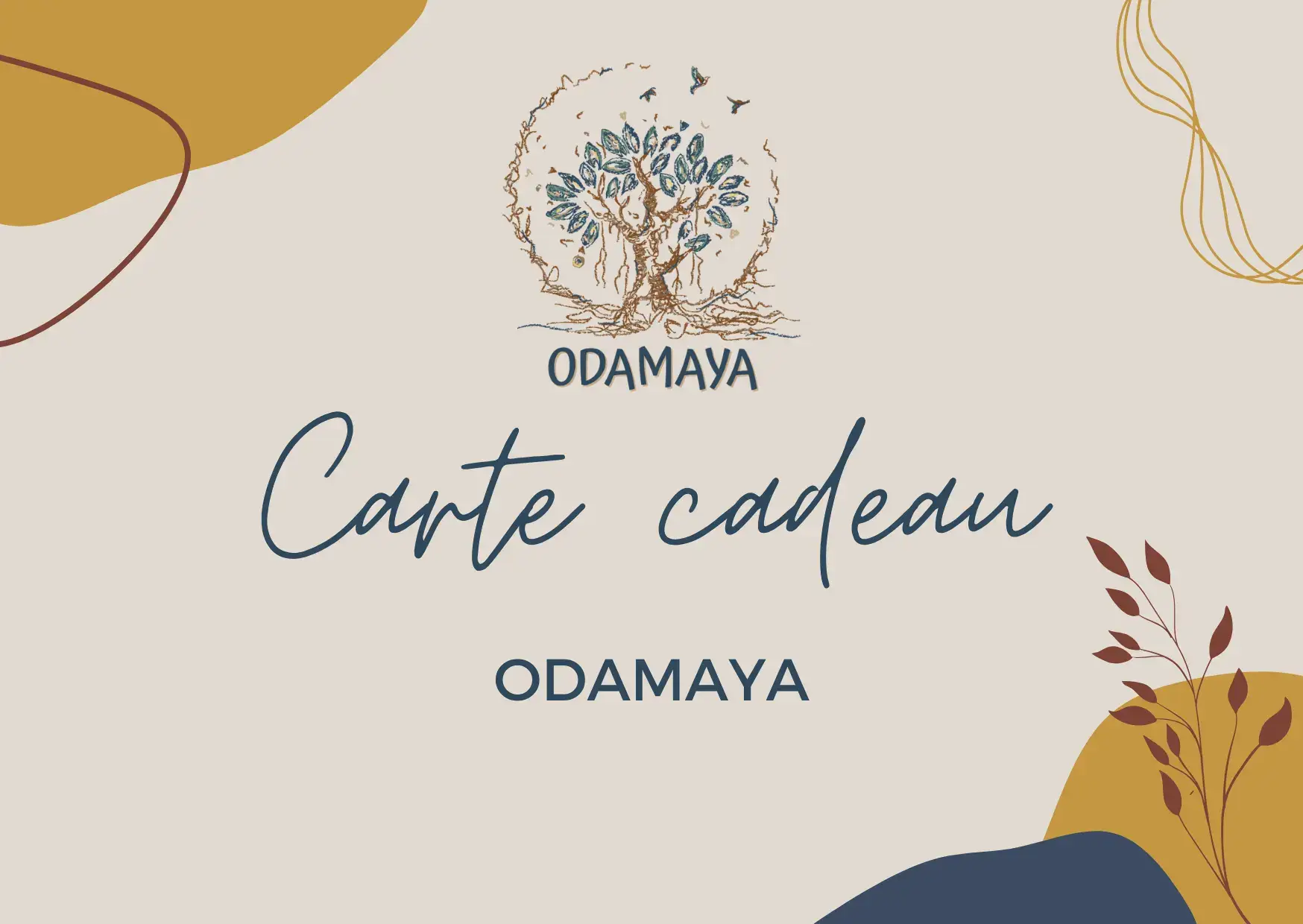 Une carte cadeau Odamaya